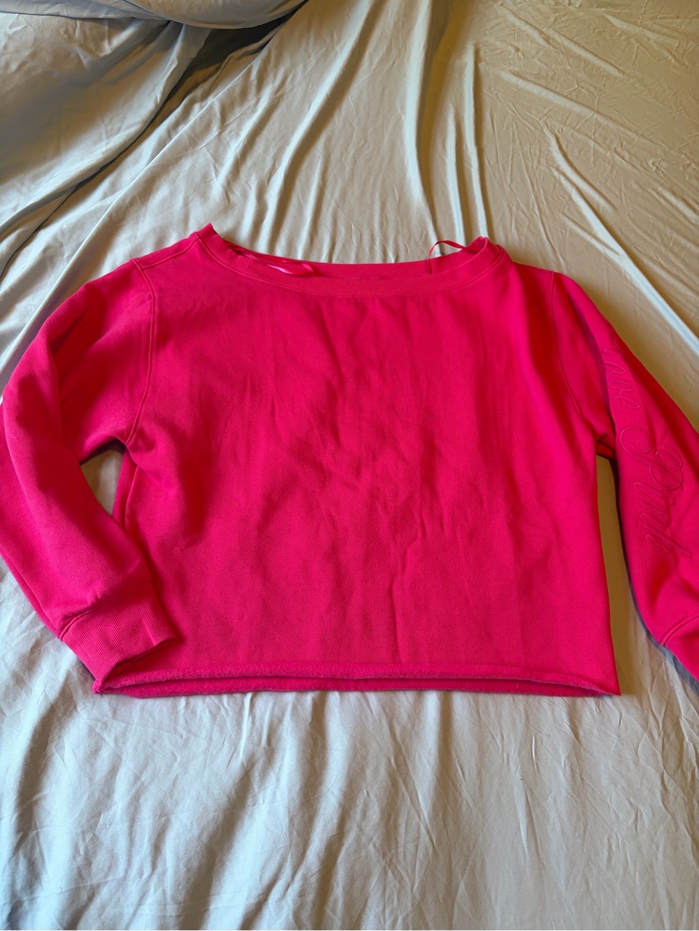 Victoria's Secret PINK off shoulder Sweatshirt Crewneck Long Sleeve